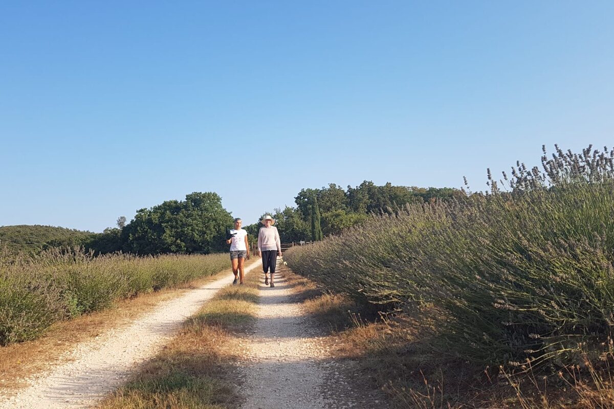 Spaziergang in Natur in Umbrien